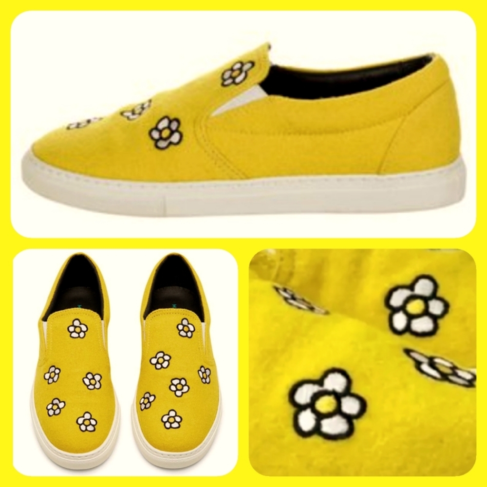 Mira Mikati Yellow Floral Sneakers